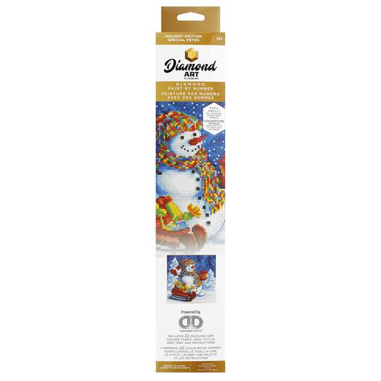 Diamond Art Holiday Snowman Fun Intermediate Kit